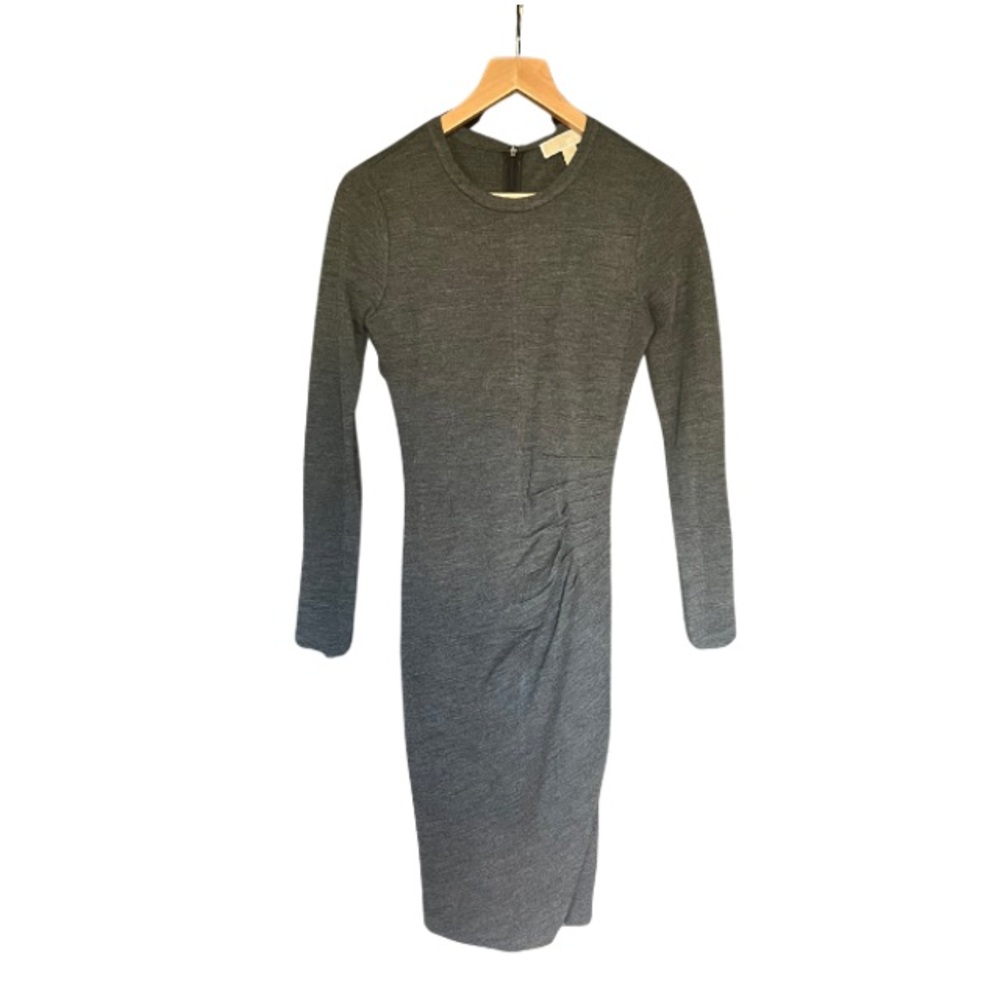 Michael Kors Charcoal Long Sleeve Dress